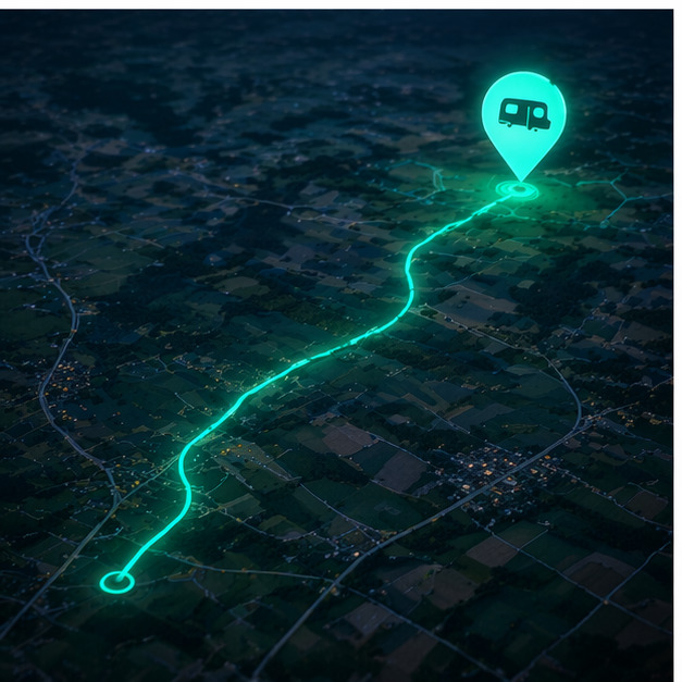 GPS-Tracker für Wohnwagen: Live-Ortung auf der Karte in der App